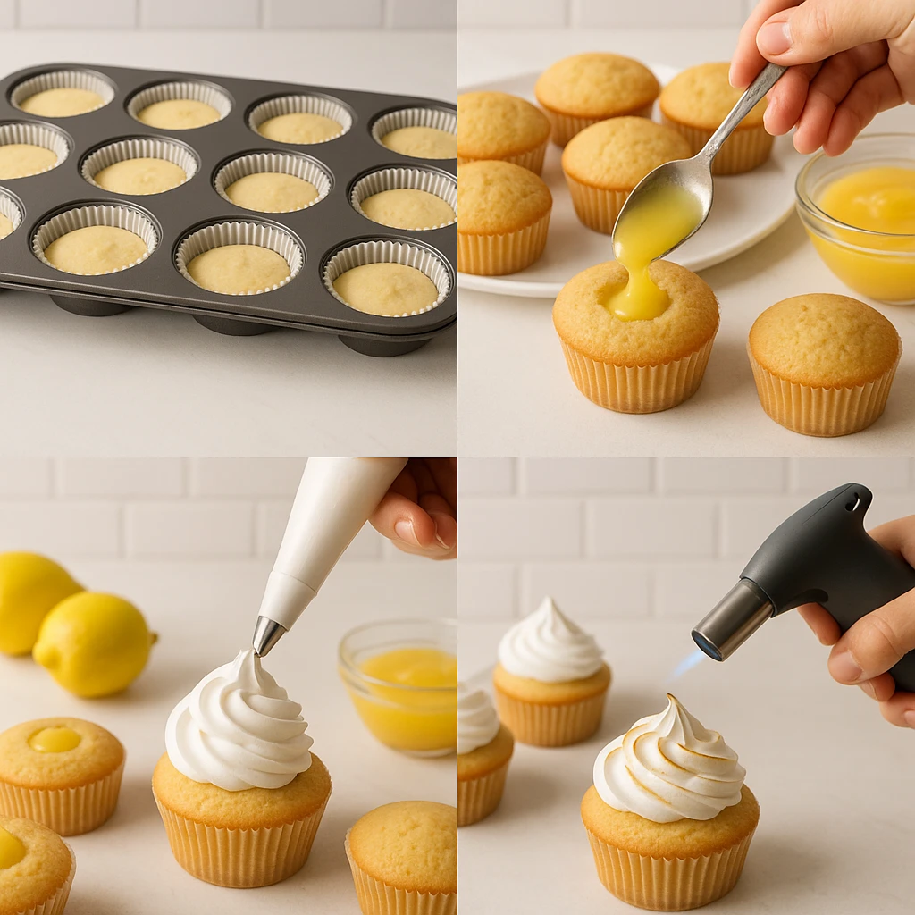 Lemon Meringue Cupcakes: A Bright, Tangy Treat That’s Pure Joy 9 Steps to make lemon meringue cupcakes