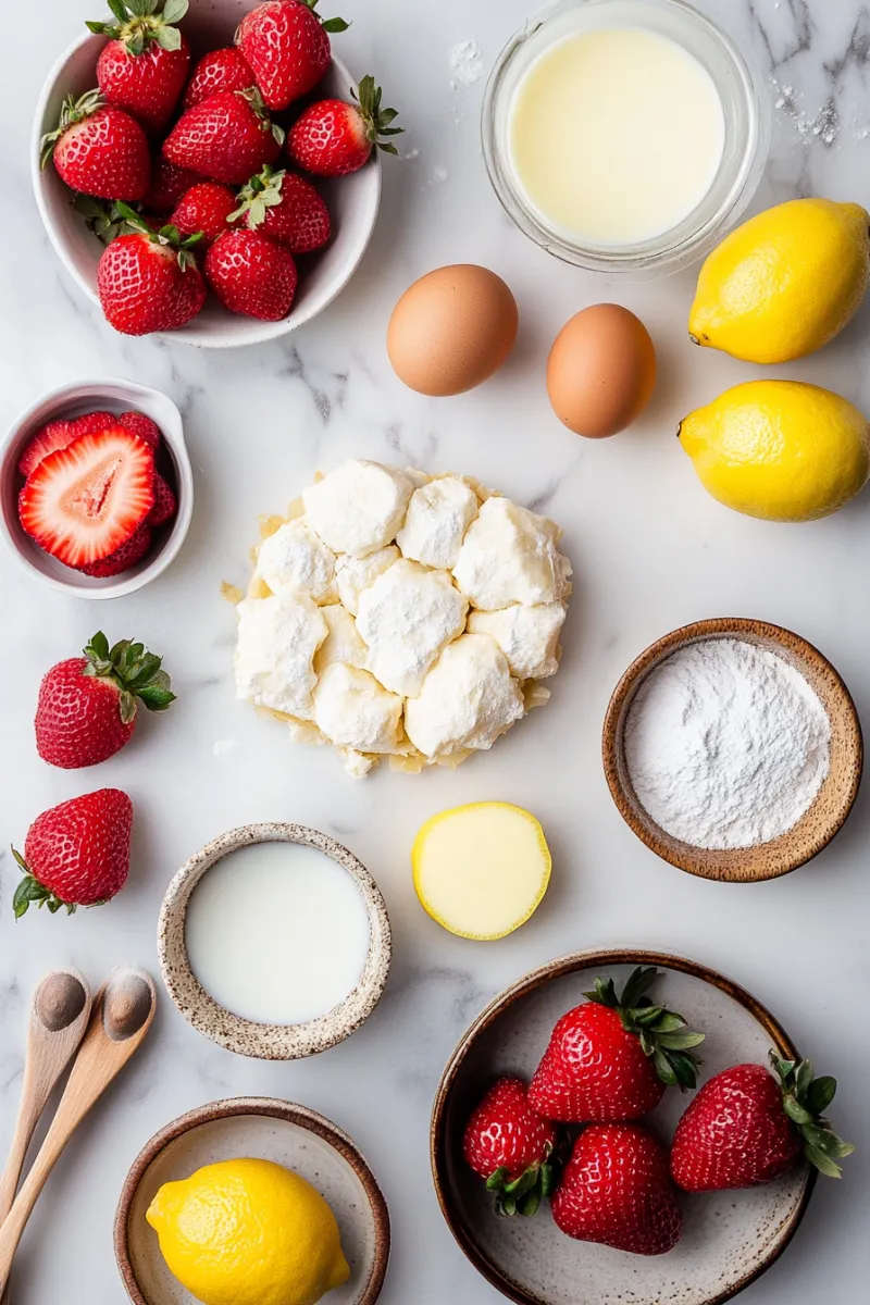 Strawberry Phyllo Crinkle Cake – Best-Ever Crispy Dessert Recipe 8 strawberry phyllo crinkle cake ingredients