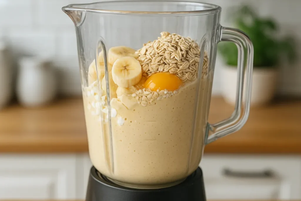 Cottage Cheese Banana Pancakes – Fluffy, Protein-Packed & Naturally Sweet 9 blending cottage cheese banana pancake batter