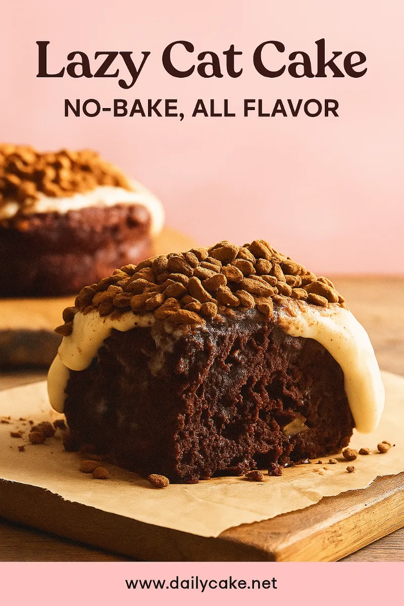 Lazy Cat Cake Pinterest Pin lazy cat cake Pinterest pin