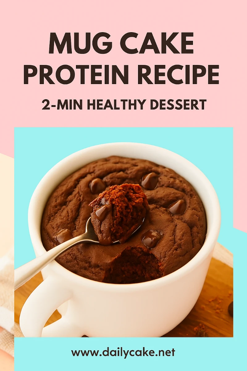 Mug Cake Protein Recipe: Quick, Healthy, and High-Protein Treat 11 Pinterest image for 2-minute mug cake protein recipe