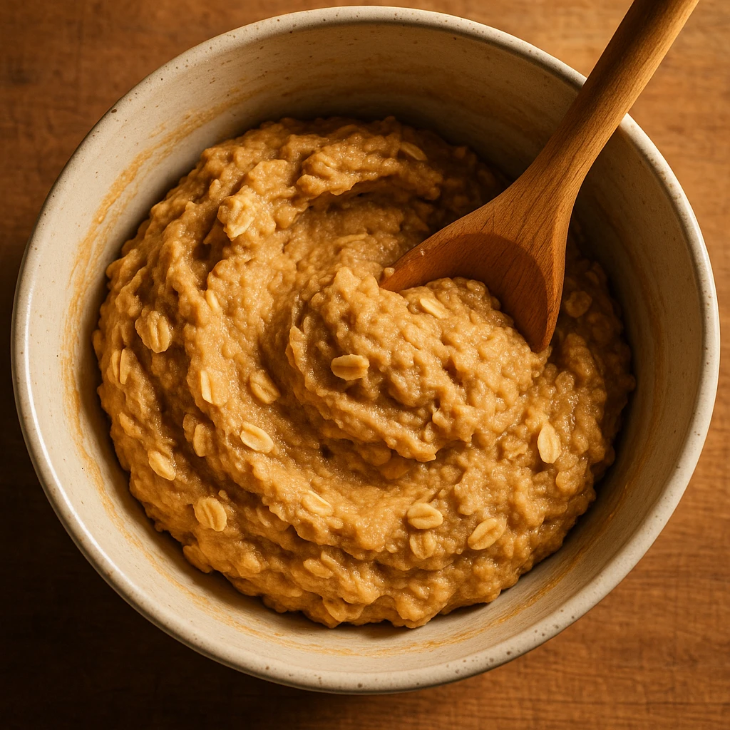 Protein Oatmeal Cookies: Easy, Healthy Snack Packed with Flavor 9 Mixing protein oatmeal cookie dough in a bowl