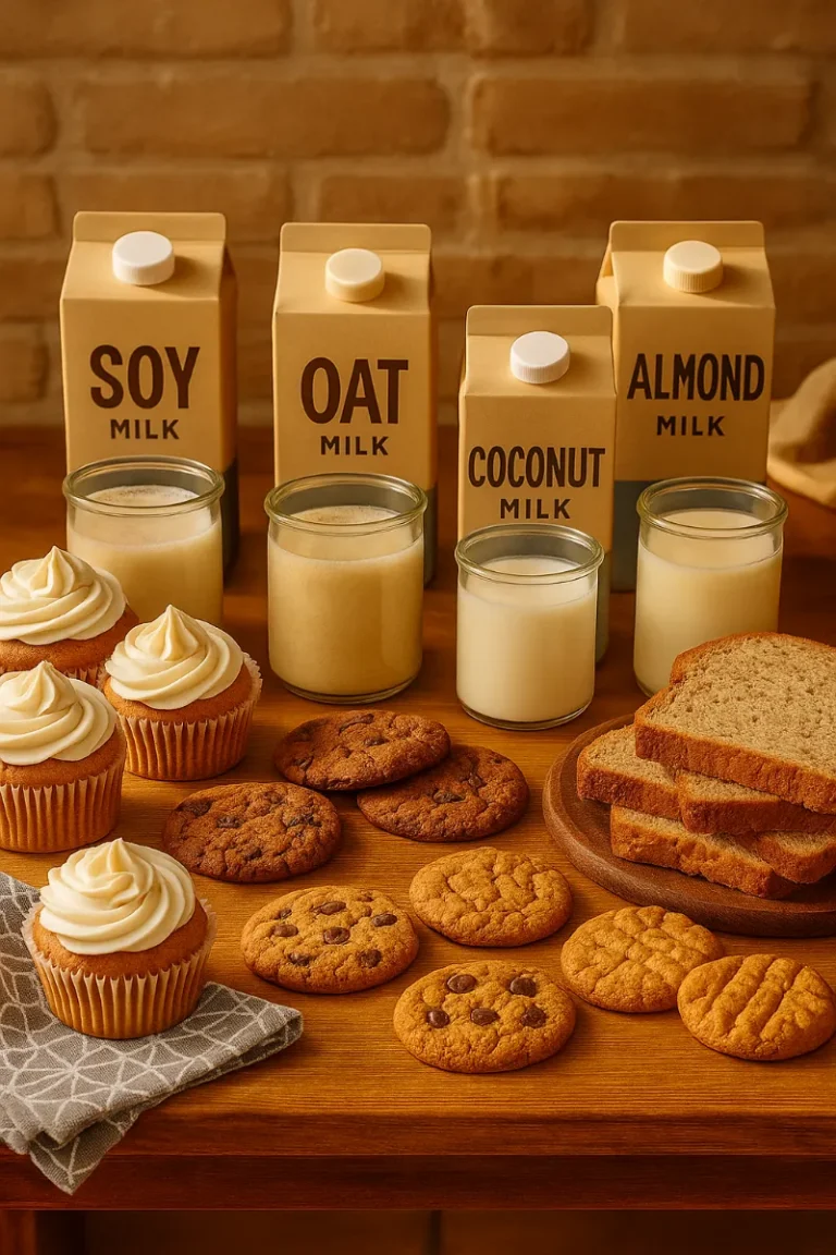 Best Plant-Based Milk for Baking – Complete Guide to Choosing the Right One 5 Baked goods made with the best plant-based milks