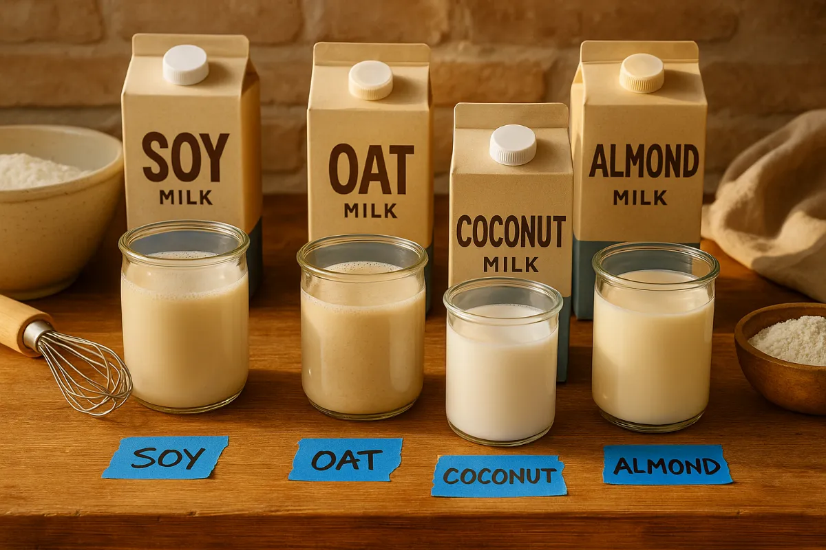 Best plant-based milk for baking – variety comparison