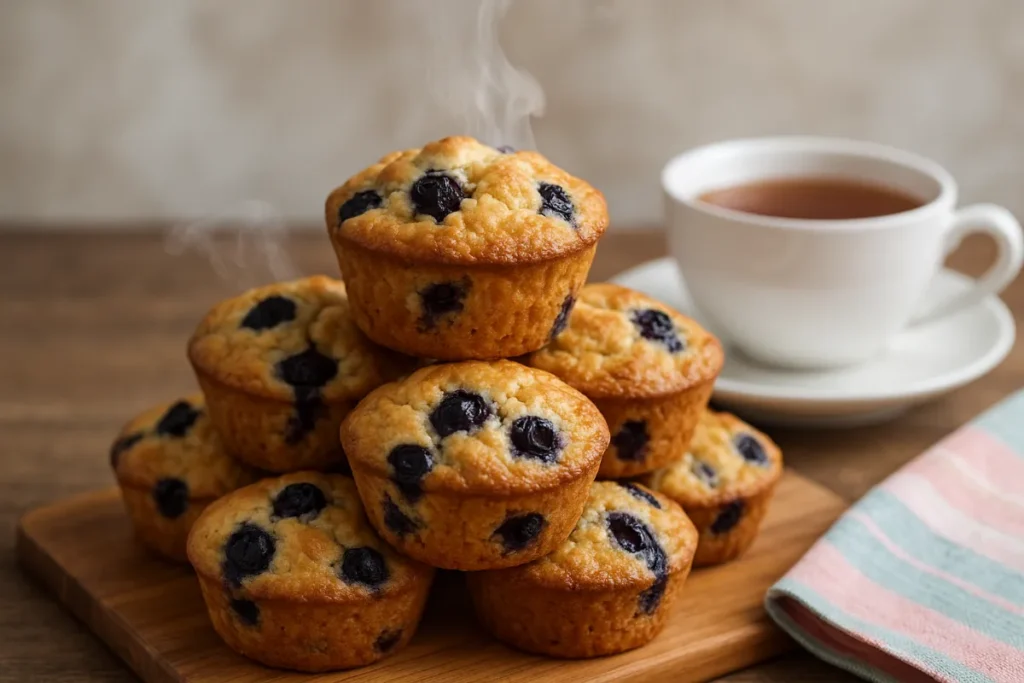 Blueberry Cottage Cheese: A Simple Guide to This Versatile Snack 12 served blueberry cottage cheese muffins on board