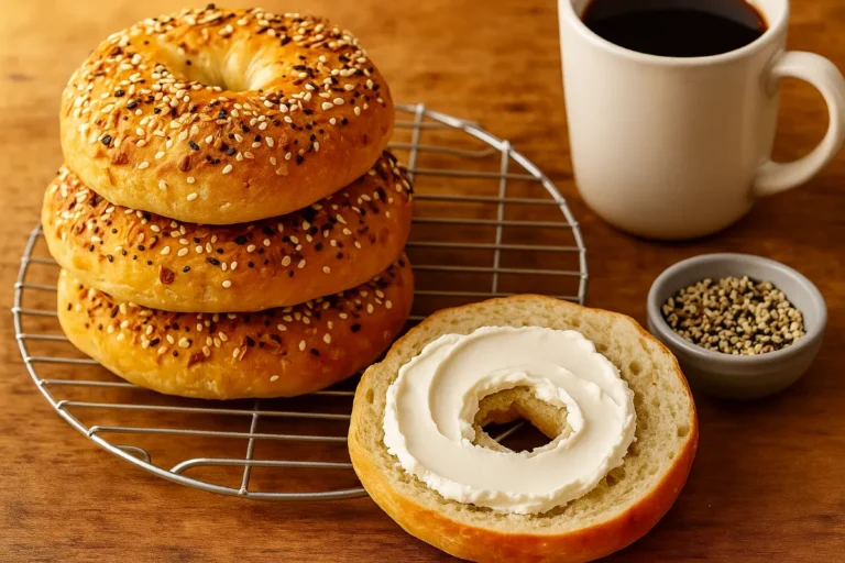 Cottage Cheese Bagels – High Protein & Easy to Make 7 Served cottage cheese bagels with cream cheese.