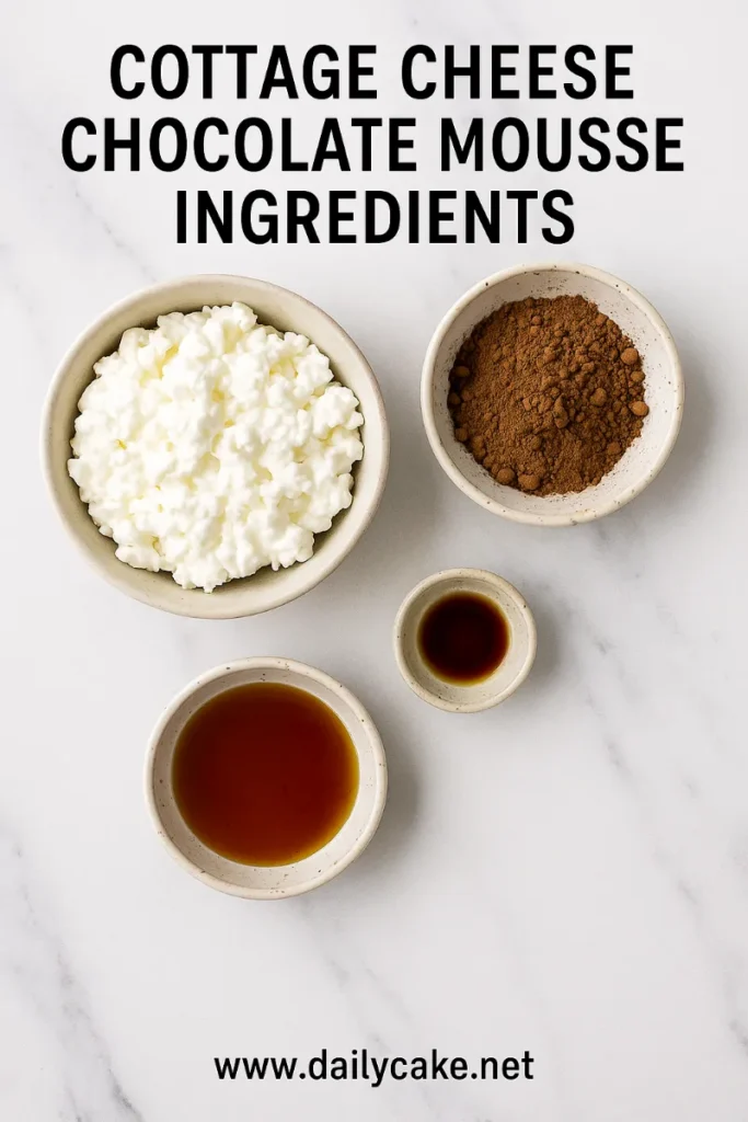 Cottage Cheese Chocolate Mousse: Creamy, Protein-Packed Dessert Done Right 6 ingredients for cottage cheese chocolate mousse