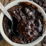 cottage cheese microwave brownie in a mug
