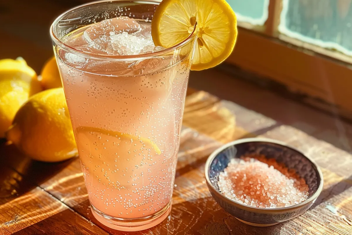 Pink Salt Trick Recipe: The Simple Daily Ritual with Real Benefits 5 Pink Salt Trick Recipe morning drink with lemon and pink salt