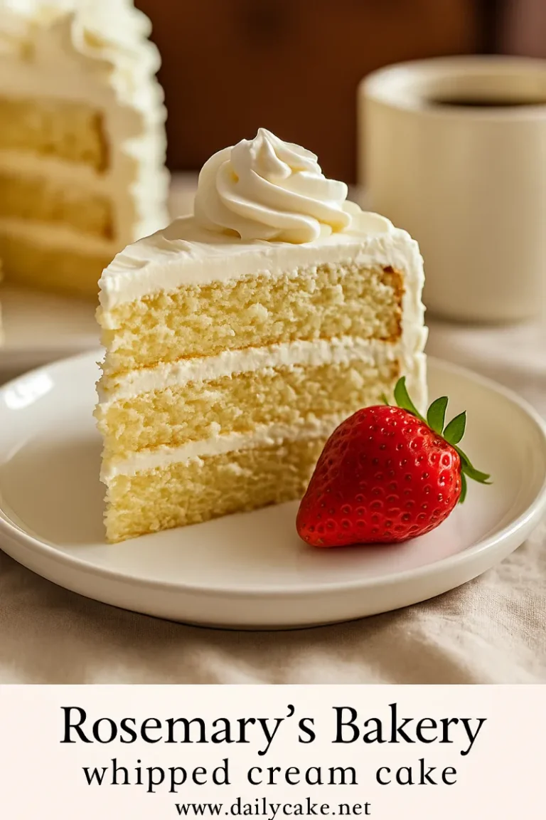 Rosemary's Bakery Whipped Cream Cake – The Classic Recipe You’ll Love 7 serving rosemary’s bakery whipped cream cake with berries