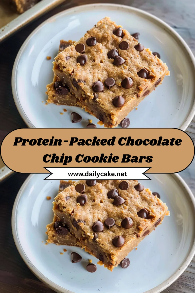 Protein Packed Chocolate Chip Cookie Bars 2