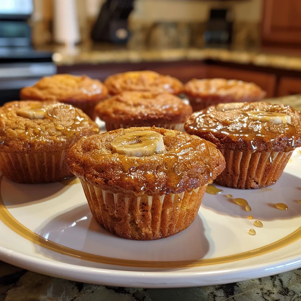 How to make Almond Flour Banana Bread Muffins — key cooking step