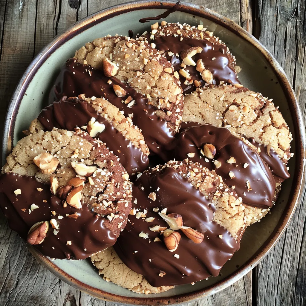 How to make Chocolate-Dipped Hazelnut Cookies — key cooking step