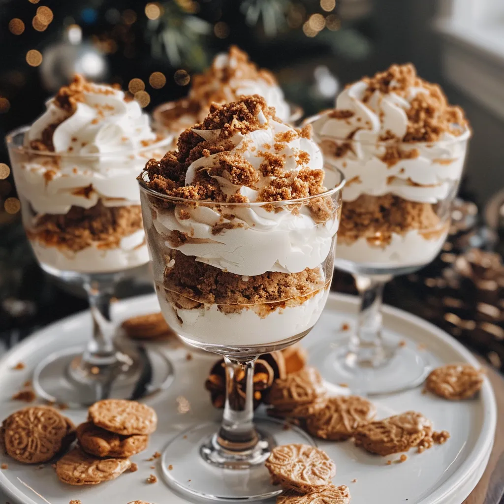How to make Gingerbread Cheesecake Parfaits — key cooking step