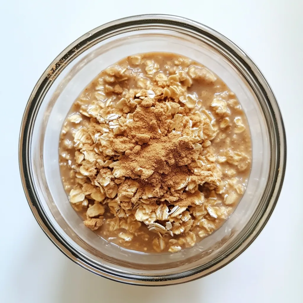 Gingerbread Overnight Oats: A Cozy Breakfast Delight 4 How to make Gingerbread Overnight Oats — key cooking step