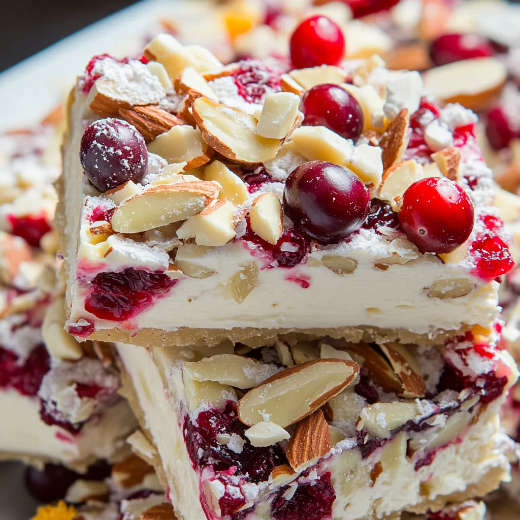 How to make No-Bake Cranberry Bliss Bars — key cooking step