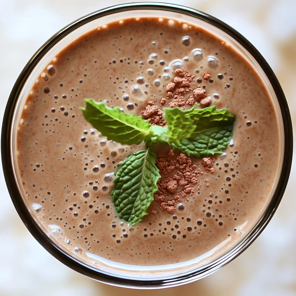 Peppermint Mocha Smoothie Bliss Step How to make Peppermint Mocha Smoothie Bliss — key cooking step