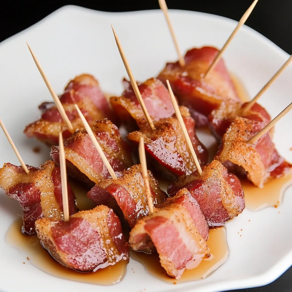 How to make Protein-Packed Maple Turkey Bacon Bites — key cooking step