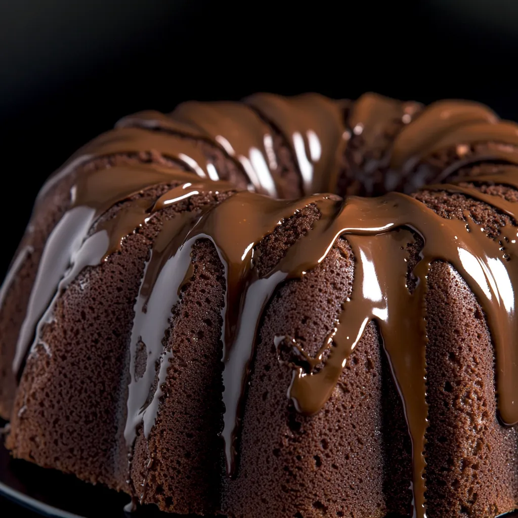 How to make Rich Dark Chocolate Bundt Cake — key cooking step