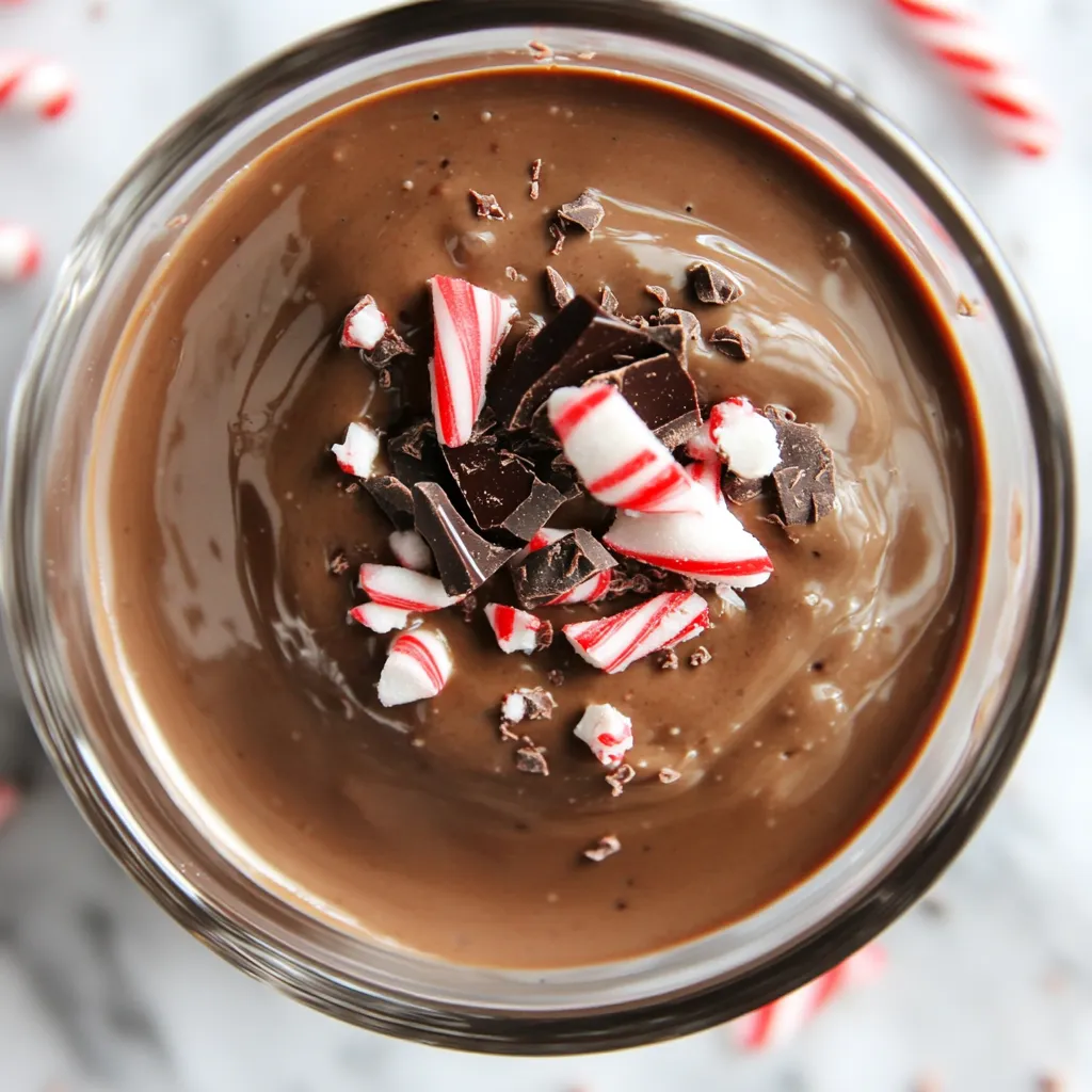 How to make Vegan Peppermint Chocolate Mousse — key cooking step