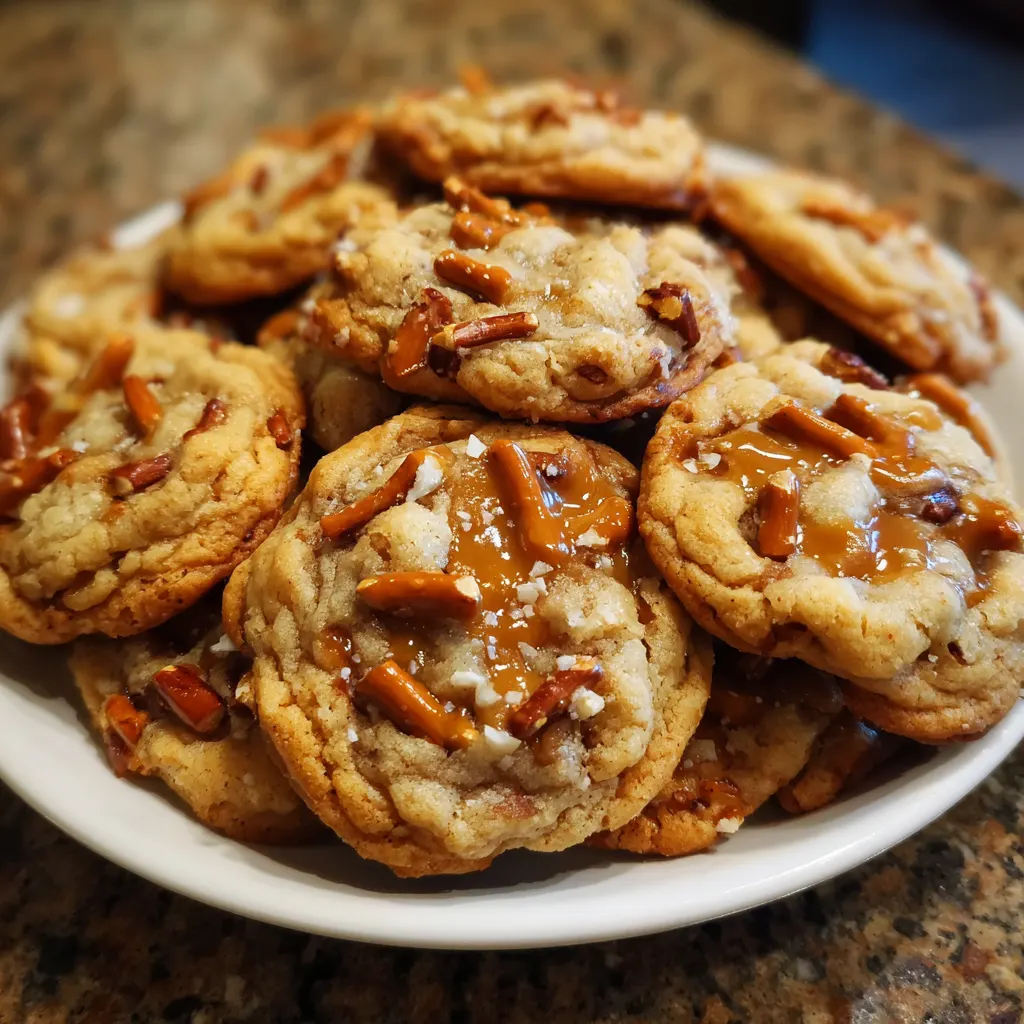 Salted Caramel Pretzel Cookies — chef-tested restaurant-quality photo