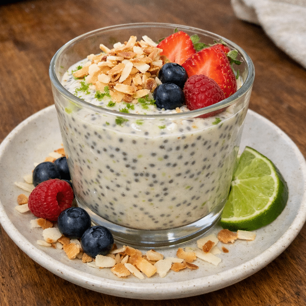 Coconut Lime Chia Pudding — chef-tested restaurant-quality photo