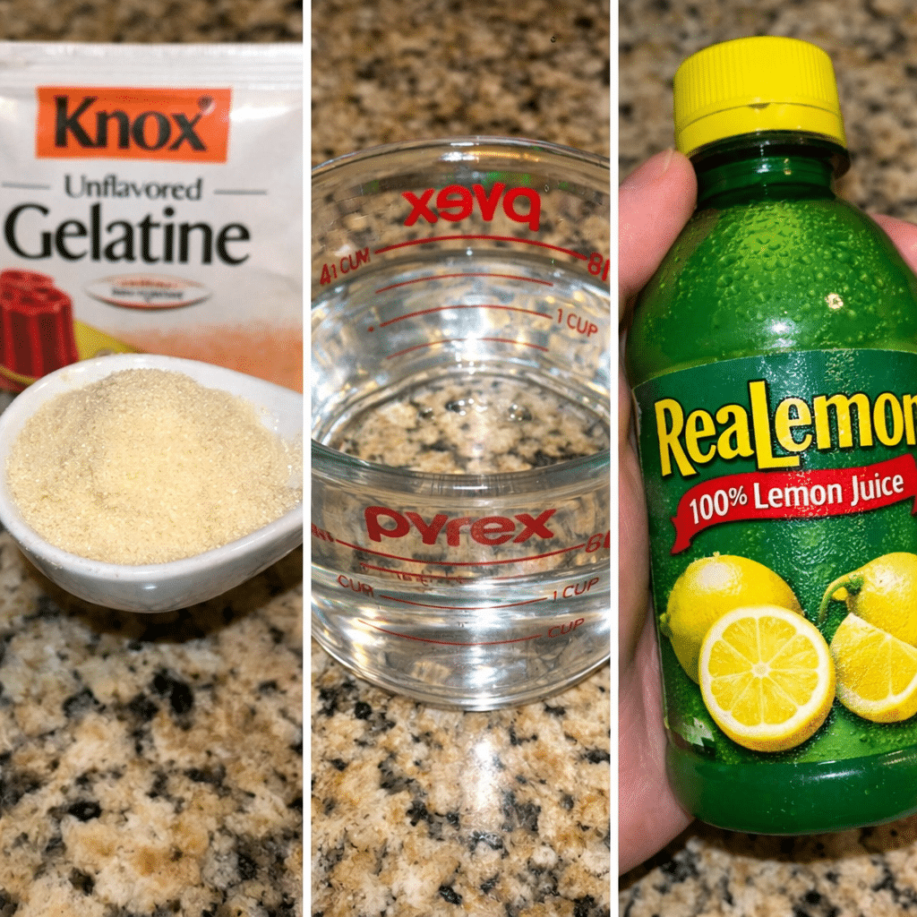 Jillian Michaels Gelatin Recipe ingredients unflavored gelatin water lemon juice